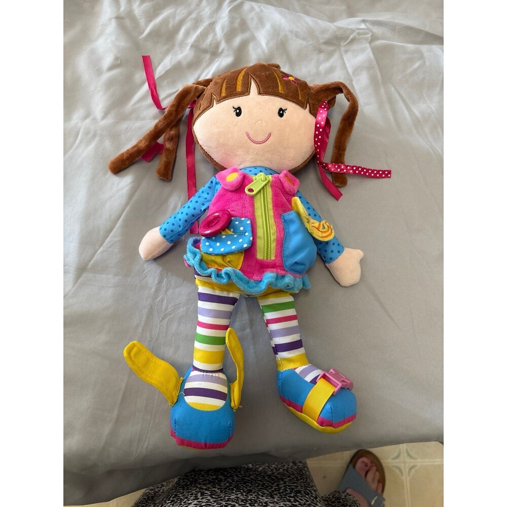 Dressy Friends Belle plush Doll for motor skill learning